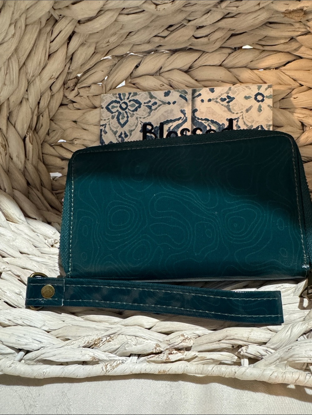 Christmas Green Wander Wristlet Wallet